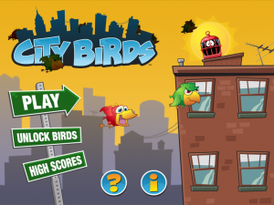 Redesigned menu screen - City Birds