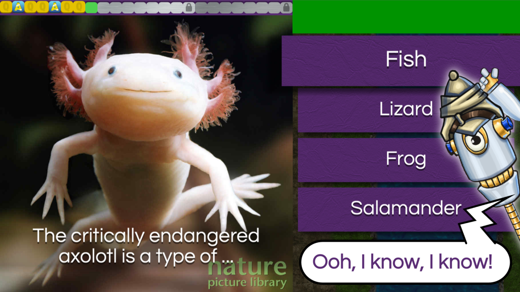 Screen shot from QuizTix: Animal Pics